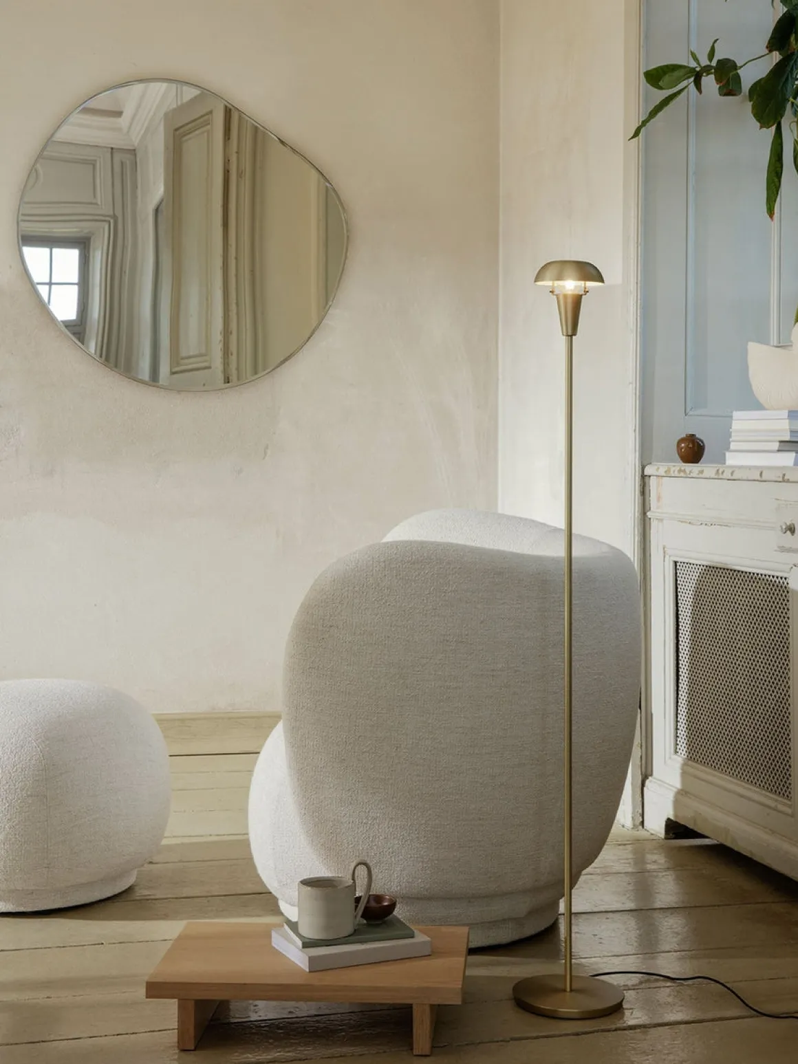 Tiny gulvlampe - messing