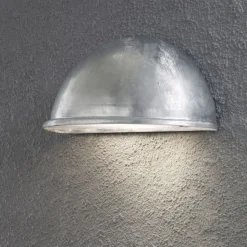 Torino halvmåneplafond E27 galvanisert stor