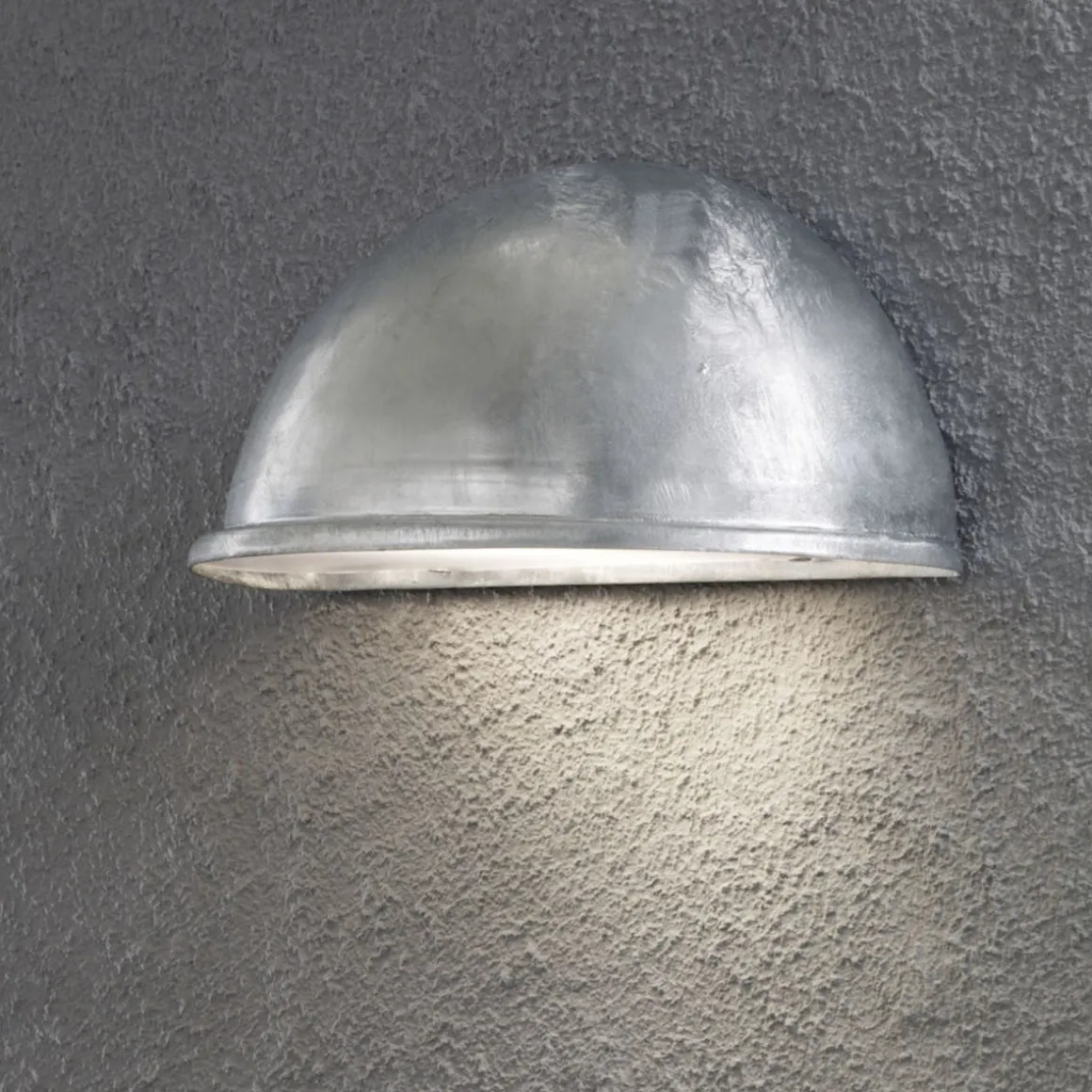 Torino halvmåneplafond E27 galvanisert stor