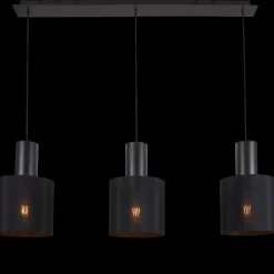 Torino takpendel skinne 3-lys - Svart