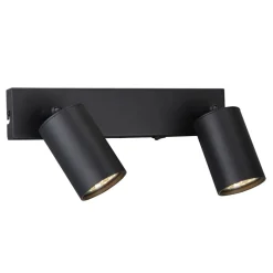 Toronto dobbel vegglampe - Svart