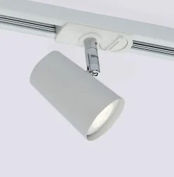 Trackline Conic enkel spot for skinne - Hvit