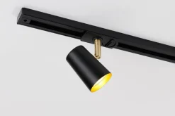 Trackline Conic enkel spot for skinne - Svart/Gull