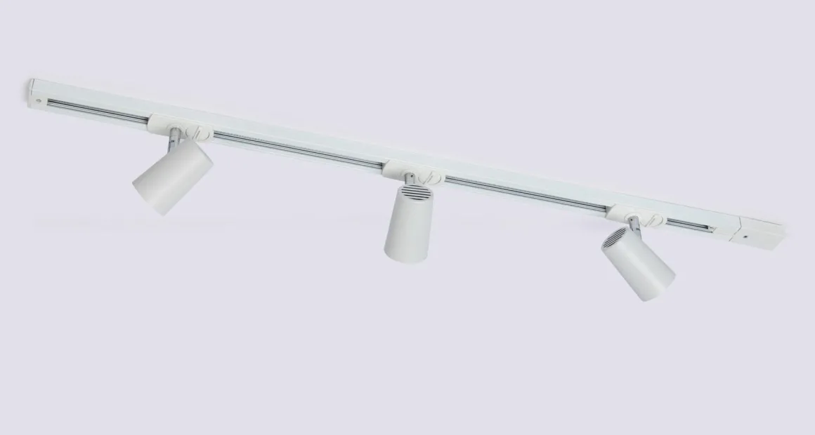 Trackline Conic spotskinne 1 meter 3 spot - Hvit