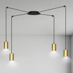 Traker 4 takpendel - Svart/Gullfarget