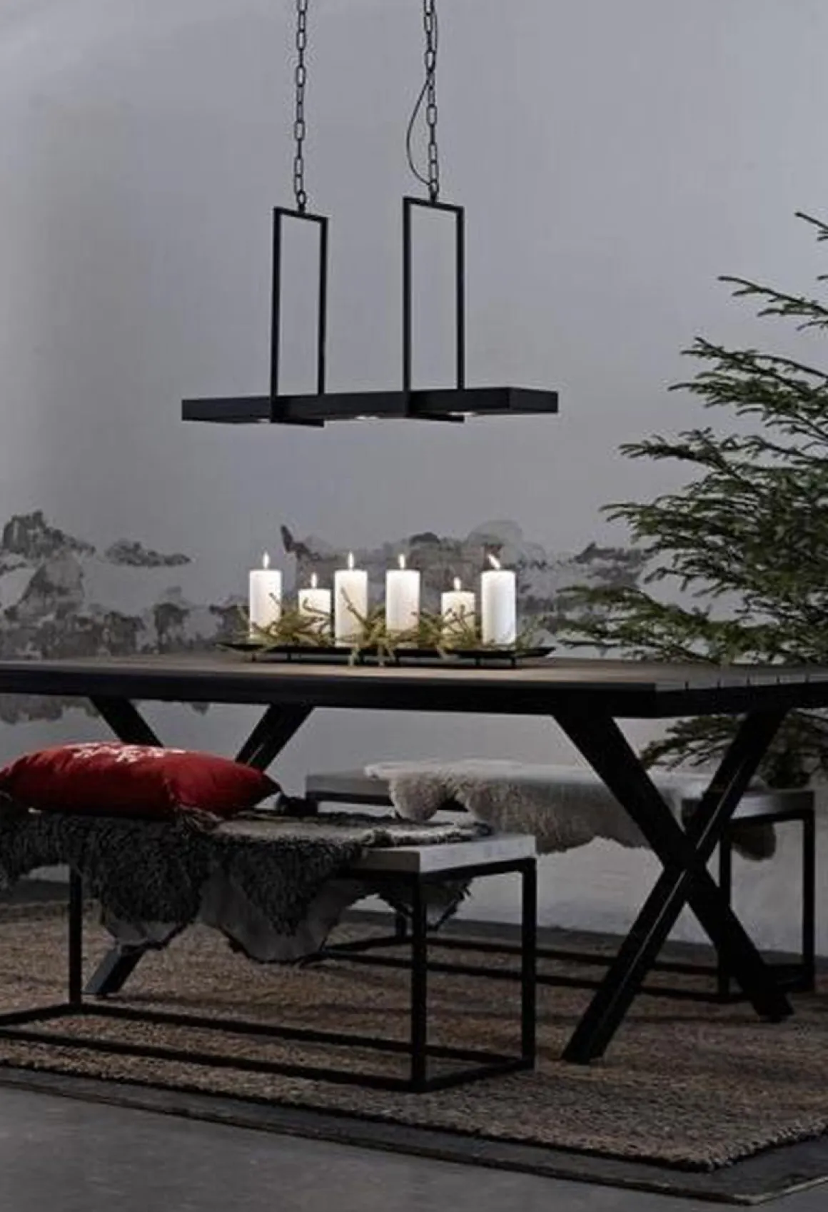 Tray pendel Svart - Svart