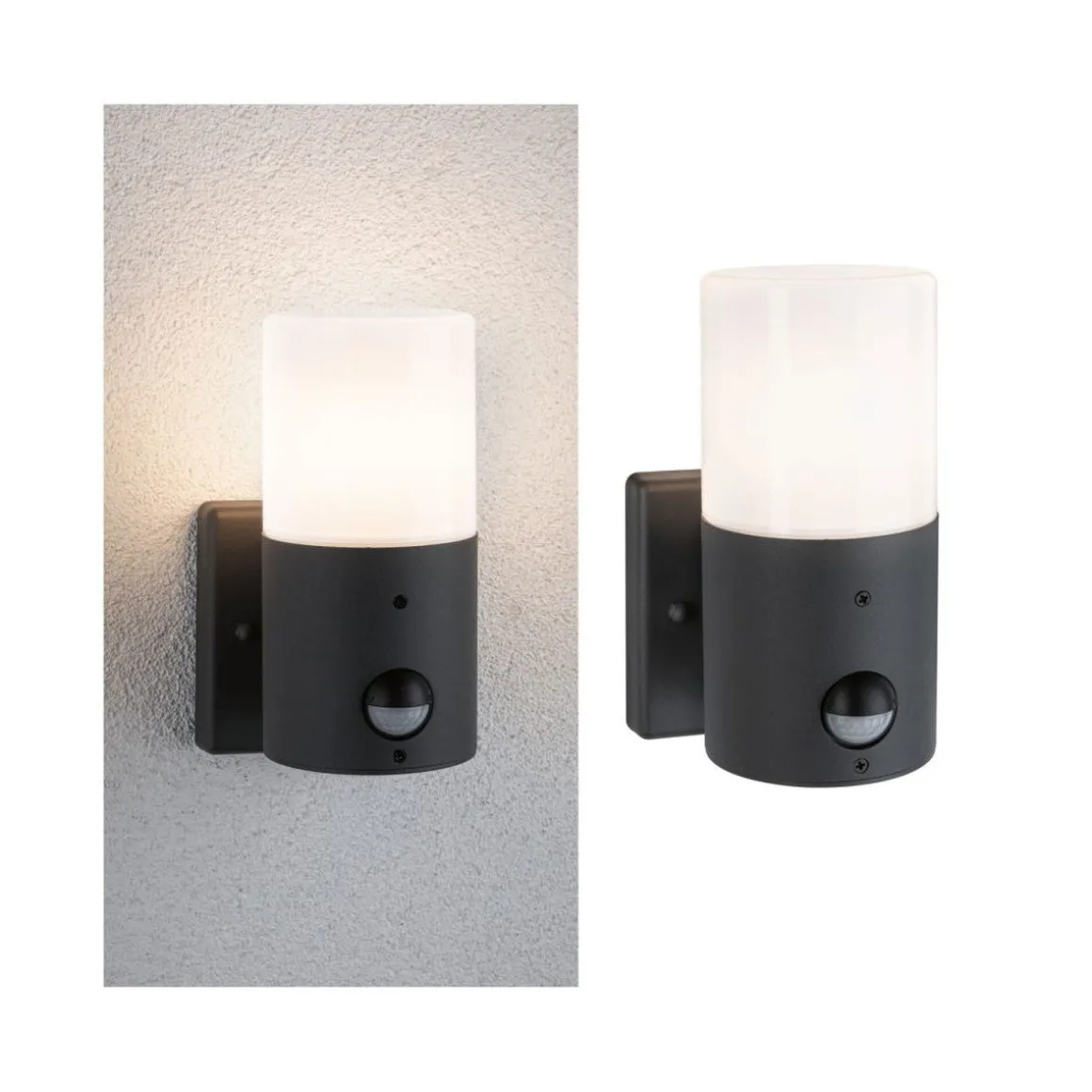 Tube vegglampe utendørs IP44 - Sensor