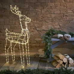 Tuby siluett reinsdyr 105 cm utendørsdekorasjon IP44 220 varmhvit led