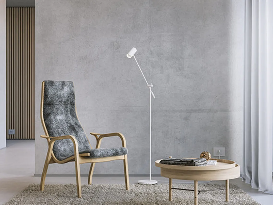 Tyson gulvlampe m/vipp