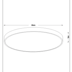 Unar taklampe Ø60cm 3 step dim
