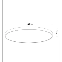 Unar taklampe Ø80cm 3 step dim