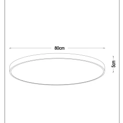 Unar taklampe Ø80cm 3 step dim