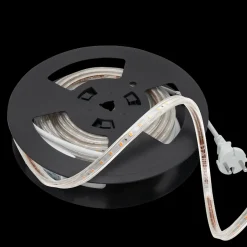 230V LED-Strip 9,2W 3000K IP65 Dimbar m/støpsel - 10 meter