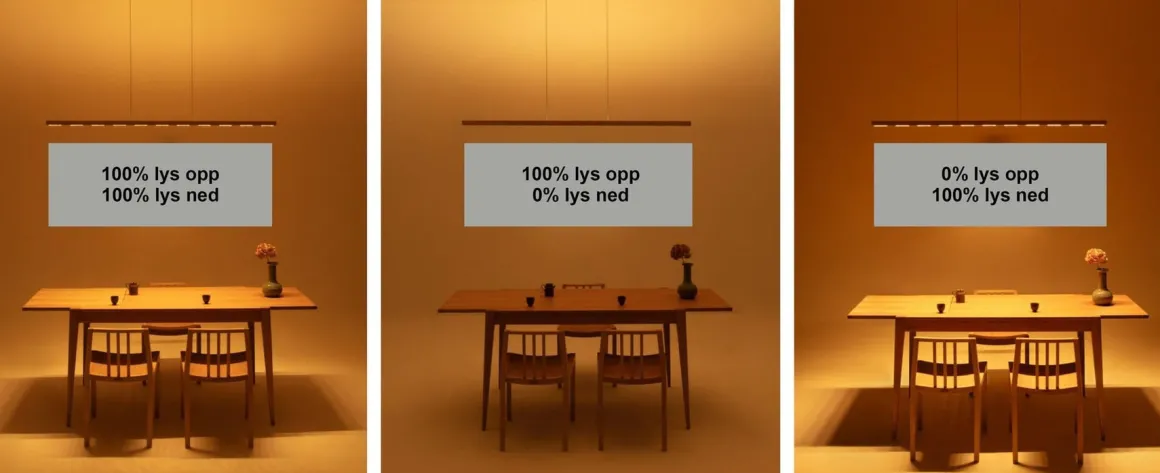 Valentina takpendel 152 cm opp/ned lys 2700 Kelvin