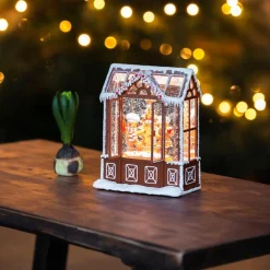 Vannfylt lykt pepperkakehus