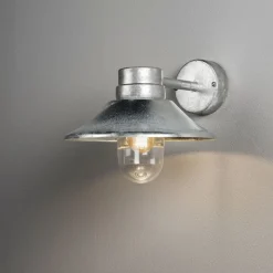 Vega vegglampe utendørs IP54 - Galvanisert stål