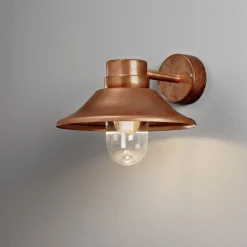 Vega vegglampe utendørs IP54 - Kobber
