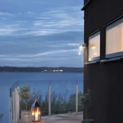 Vega vegglampe utendørs IP54 8W - Galvanisert Stål