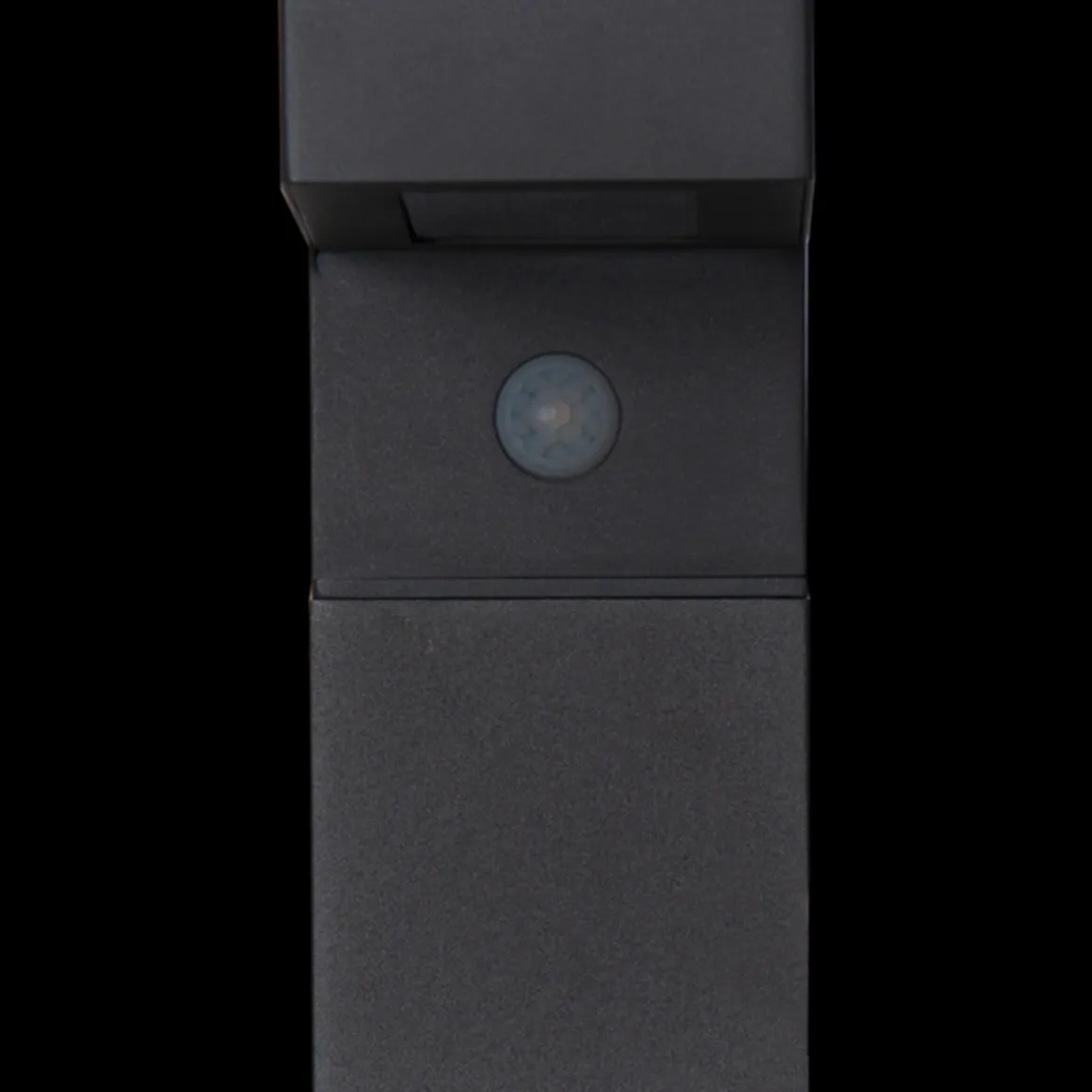 Vegglampe Solcelle med sensor - Svart