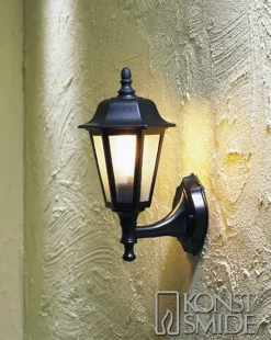 Vegglykt E27 - Svart