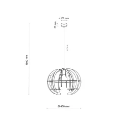 Venus wood takpendel 46 cm