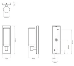 Verona vegglampe baderom IP44