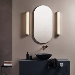 Versailles 600 vegglampe 25W IP44 3000 kelvin - Matt Gullfarget