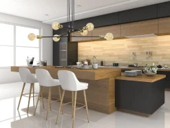 Vesio takpendel 6 lys - Svart/Gullfarget