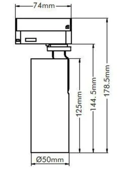 Vox Ezra spot 10W 3000K RA90 Dimbar (1T) - Hvit