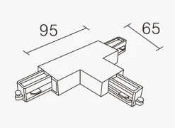 Vox T-connector (R) - Hvit