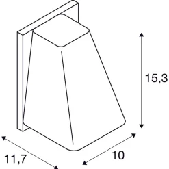 Wallyx vegglampe utendørs IP44