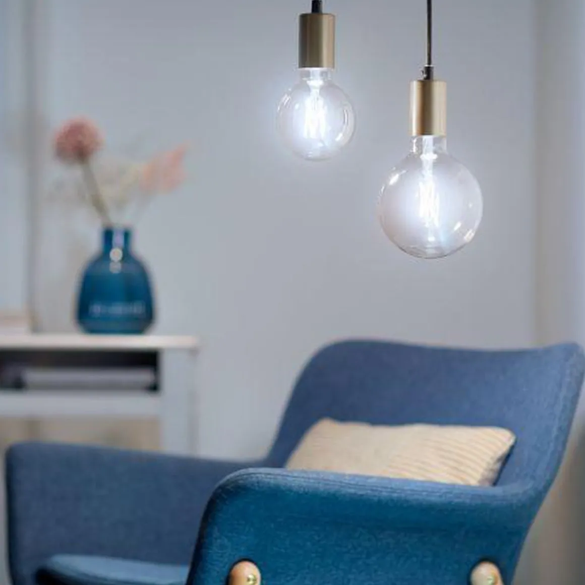 WiZ E27 Lyspære filament G125 6,7W Wifi - Justerbar fargetemperatur 2700-6500 Kelvin