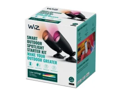 WiZ Ground smart spot 4W startsett utendørs RGB Fullfarge Wifi - Svart