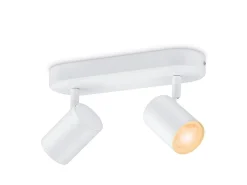WiZ Smart Imageo dobbel spot 2x5W 2700-6500K RGB Fullfarge Wîfi - Hvit