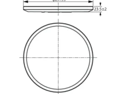 WiZ Smart Superslim taklampe 16W 2700-6500K 29,2 cm Wîfi - Svart