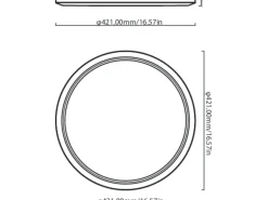 WiZ Smart Superslim taklampe 22W 2700-6500K RGB fullfarge 42 cm Wîfi - Svart