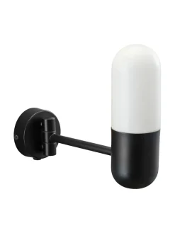 Zeta vegglampe IP44 - Svart
