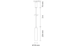 Zip Tube Micro pendel 7W LED 2700K - B VARE
