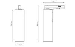 Zip Tube Micro spot 7W LED 2000-2800K dim to warm